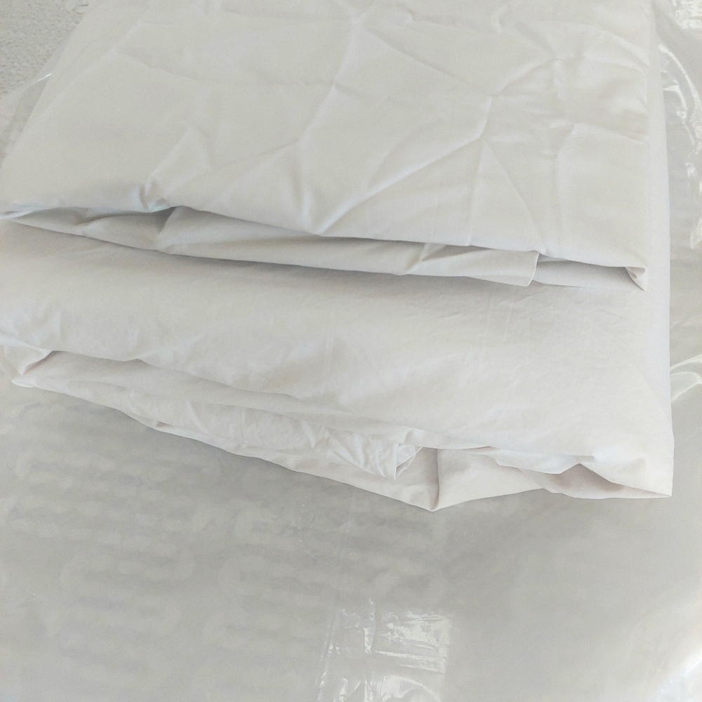 Quince 100% Organic Cotton Percale Sand Duvet & Shams! Queen (570) - Picture 9 of 14